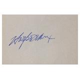 Harpo Marx signature slip