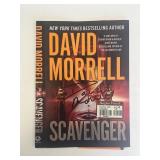 Scavenger David Morrell signed book jacket