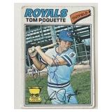 Kansas City Royals Tom Poquette signed 1977...