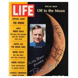Moonwalkers signed 1969 Life Magazine