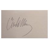 Linda McCartney signature slip