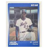 Mets Archie Corbin signed 1990 Star #4 trading...