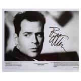 Die Hard Bruce Willis signed promotional photo