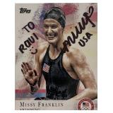 Olympian Missy Franklin signed sports card