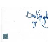 Ironman Ben Kingsley signed photo card