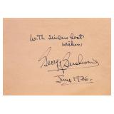 George Gershwin signature slip