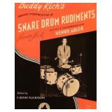 Buddy Rich signed music book