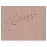 Joe DiMaggio signature slip