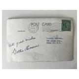 Road To Bali Dorothy Lamour signed postcard