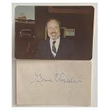 E. Gene Vosseler original signature with photo