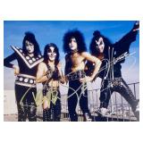 Kiss facsimile band signed photo