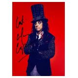 Rocker Alice Cooper facsimile signed photo