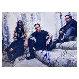 Metallica facsimile band signed photo