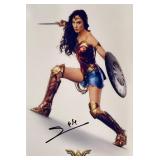 Wonder Woman Gal Gadot facsimile signed movie...