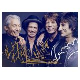 The Rolling Stones facsimile band signed photo