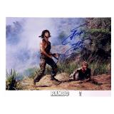 Rambo Sylvester Stallone facsimile signed movie...