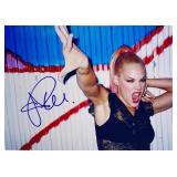 Pink facsimile signed photo
