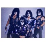 Kiss facsimile band signed photo