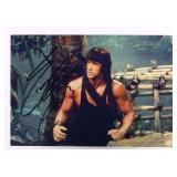 Rambo Sylvester Stallone facsimile signed movie...
