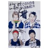 5 Seconds of Summer facsimile signed photo