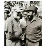 Fidel Castro and Ernest Hemingway reprint photo