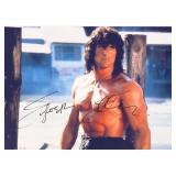 Rambo Sylvester Stallone facsimile signed movie...