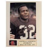 Jim Brown facsimile signed photo