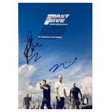 Fast Five Paul Walker and Vin Diesel facsimile...