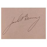 Jack Benny signature slip