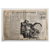 St. Louis Star-Times announcing Men will Report...