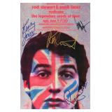 Rod Stewart & Small Faces signed promo concert...