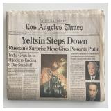 Los Angeles Times 2000 newspaper announcing...