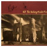 U2 signed "The Unforgettable Fire" album