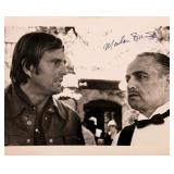 Marlon Brando signed Godfather movie still photo