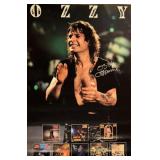 Ozzy Osbourne signed promo poster