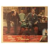 The Girl from Manhattan signed lobby card. GFA...