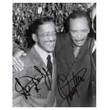 Sammy Davis Jr. & Quincy Jones signed photo