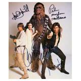 Star Wars cast signed movie photo
