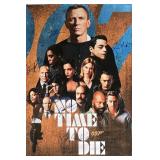 No Time To Die cast signed movie poster. GFA...