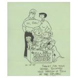 Cartoonist Bil Keane signed flyer