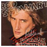 Rod Stewart signed Foolish Behaviour album