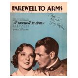 Gary Cooper signed sheet music