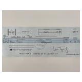 Newhart Mary Frann signed check