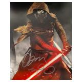 Star Wars Kylo Ren Adam Driver signed movie photo