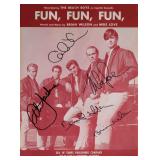 The Beach Boys Fun, Fun, Fun Signed Sheet Music