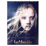 Les Mis©rables cast facsimile signed  movie photo