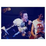 Sex Pistols Johnny Rotten facsimile signed  photo