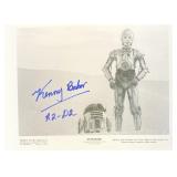 Star Wars 1977 Kenny Baker facsimile signed...
