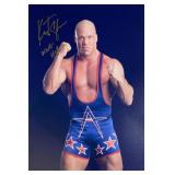 Pro Wrestler Kurt Angle facsimile signed  photo