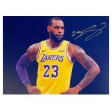 NBA All Star LeBron James facsimile signed  photo
